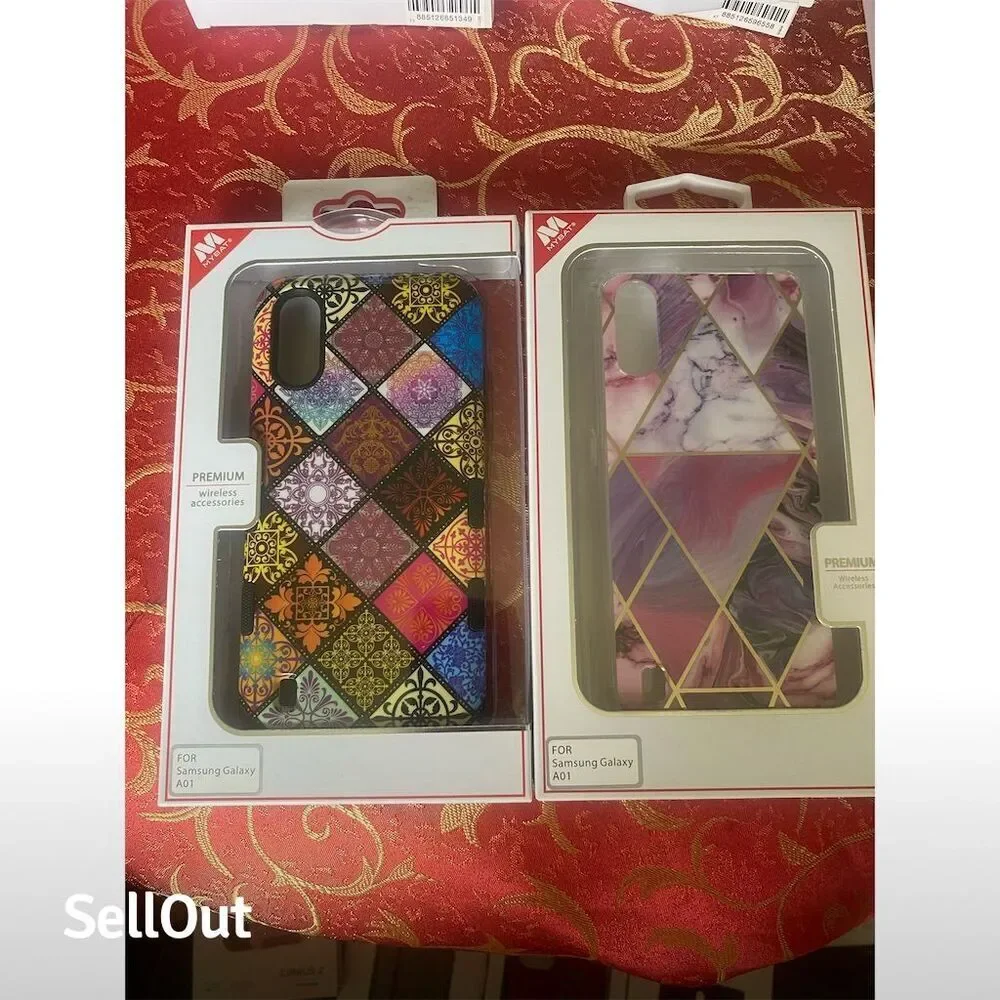 Samsung Galaxy A01 Phone Cases Set of 2 Shock & Scratch Resistant